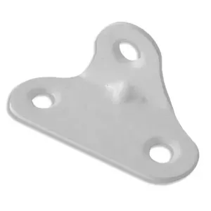 Cantoneira 3 Furos Universal Branco 50 Peças Criativa