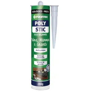 SILICONE ECOSELANTE PULVITEC PMG PRETO 280G
