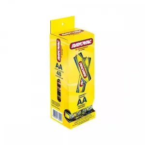 Pilha Amarelinha AA  48 Peças Rayovac