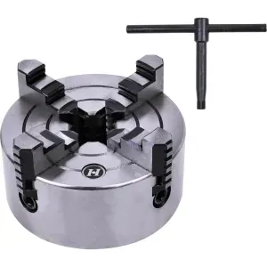 Placa / Mandril 100mm Para Torno Mecânico TMB-500 Bumafer