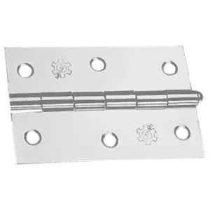 DOBRADIÇA PINO SIMPLES POLIDA 3" 24 PEÇAS