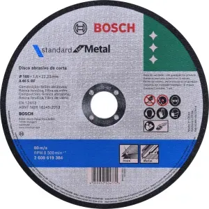 Disco Abrasivo Corte para Metal Inox Grão 46 7" 7/8" Inox Bosch