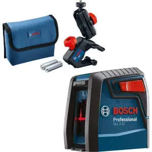 Nível a laser Bosch GLL 2-12 alcance 12m com suporte