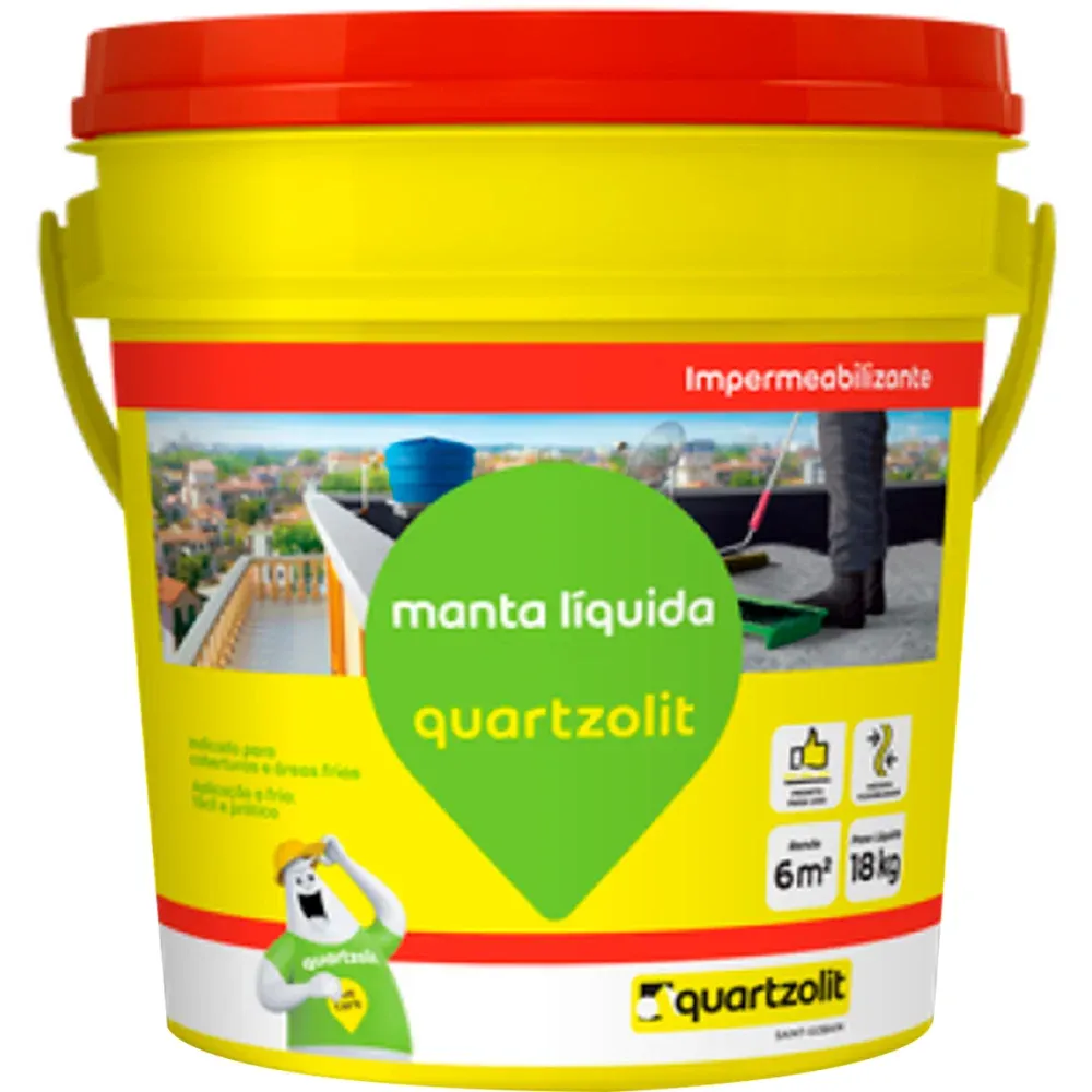 Impermeabilizante Manta Líquida Branca 18Kg Quartzolit