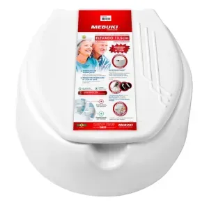 Assento Sanitário Elevado 13,5cm Com Tampa Mebuki