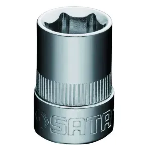 Soquete Sextavado Cromo com Encaixe de 3/8" 22mm Sata