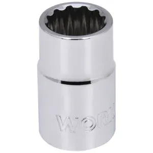 Soquete Estriado Encaixe 3/8" 10mm Worker