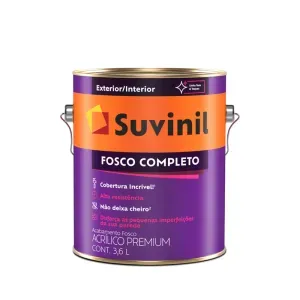 Tinta Acrílica Fosco Completo Gelo 3,6L Suvinil