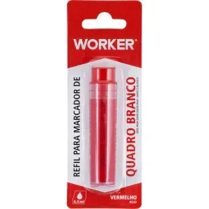 Refil de Marcador Para Quadro Branco Vermelho Worker