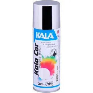 TINTA SPRAY METÁLICO CROMADO 200ML KALA