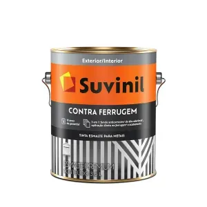 Tinta Esmalte Contra Ferrugem Brilhante Cinza Escuro 3,6L Suvinil