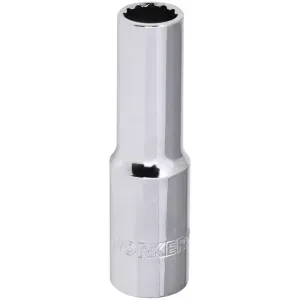 Soquete Estriado Longo Encaixe 1/2" 13mm Worker