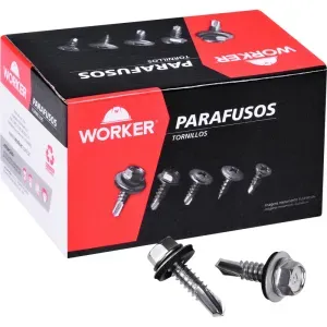 Parafuso Ponta Broca Cabeça Sext 5,5mm(N12)X3/4" Worker 500 Pçs