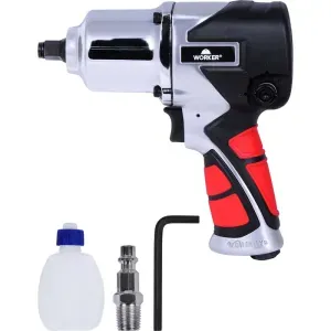 Chave de Impacto Pneumática Profissional 1/2" 1/4" Worker