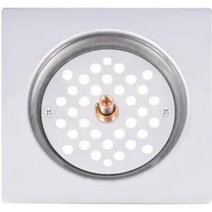 Ralo Click Quadrado em Aço Inox 15x15cm Liege