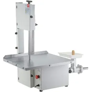 Serra Fita Para Carne Com Moedor N°8 Mesa Inox 180Cm Malta