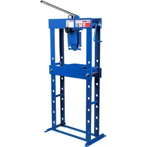 Prensa Hidráulica com Manômetro Azul 15T Bumafer