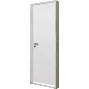 Kit Porta Madeira 215 x 84cm Branca Direita MGM