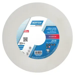 Rebolo Reto Branco 152x19x32mm 38 a 80KVS Norton