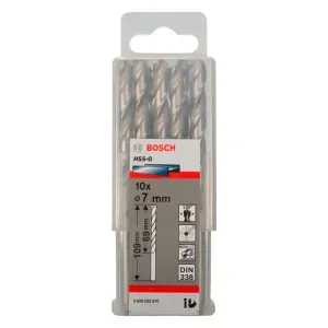 Broca para Metal de Aço Rápido Cilíndrico HSS-G 7mm Bosch