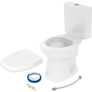 Kit Completo Thema Bacia e Caixa Acoplada Branca Incepa
