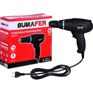 Furadeira Parafusadeira 3/8" 750rpm 280W Bumafer