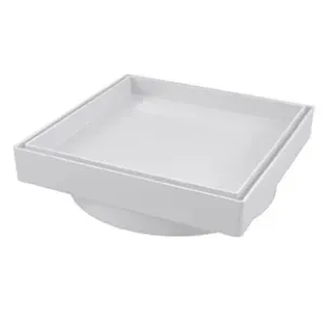 Ralo Invisível Quadrado para Piso/Porcelanato150mm Estrela