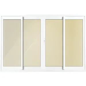 Janela Invicta de Alumínio BR 4 Folhas VR 100x150cm MetalFlex