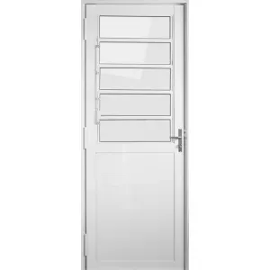 Porta Basculante Invicta em Alumínio Esquerda 210x80cm MetalFlex
