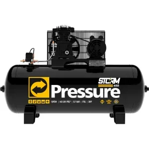 Compressor de Ar Storm 450 15pcm 140PSI 175L Trifásico Pressure