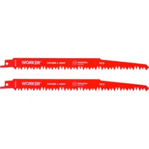 Lâmina para Serra Sabre HCS 1/2” 240mm 5 Dentes Worker