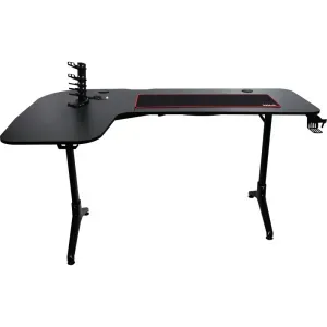 Mesa Gamer em L com Suporte de Acessórios 80x30cm Kala