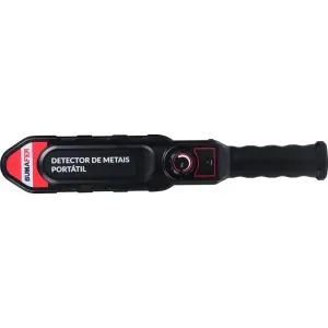 Detector de Metais Portátil com Cabo USB 80mA 400mm Bumafer