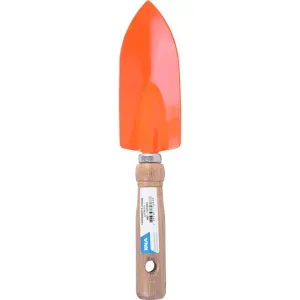 Pazinha  Estreita para Jardinagem Cabo de Madeira Laranja Kala