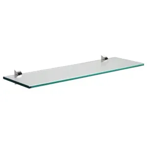 Prateleira de Vidro de Canto com Suporte 400x150x8mm Tramontina