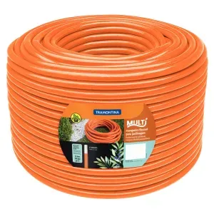 Mangueira PVC Multi Camadas 12 bar 200m Laranja Tramontina