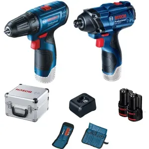 Kit Furadeira e Chave de Impacto Bateria 1/2" 12V Bosch