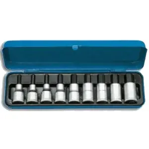 Jogo de Chave Soquete Hexagonais 1/2" com 8 peças Gedore