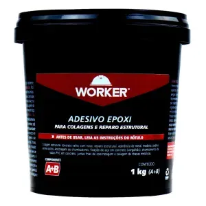 Adesivo Epóxi para Colagens e Reparo Estrutural 1Kg Worker