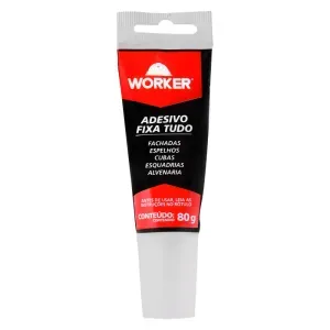 Adesivo Fixa Tudo Poliuretano Branca 80g Worker
