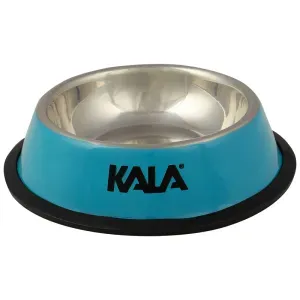 Tigela para Pets em Aço Inox Azul 15cm Kala