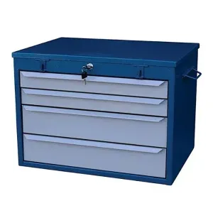 Gabinete com Divisórias Azul de 4 Gavetas Fercar