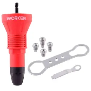 Cabeçote Rebitador para Furadeira Encaixe 1/4" Worker