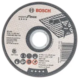 Disco de Corte Expert Inox 115 x 1,2mm com Centro Reto Bosch