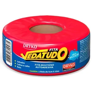 Fita Autoadesiva de Alumínio Vedatudo 5cm x 10m Dryko