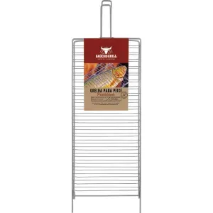 Grelha para Peixe com Trava Cromado 18x33cm Grilazer