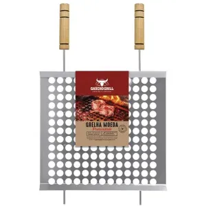 Grelha Gaúcho Tela Moeda para Churrasco 40cmx50cm Grilazer