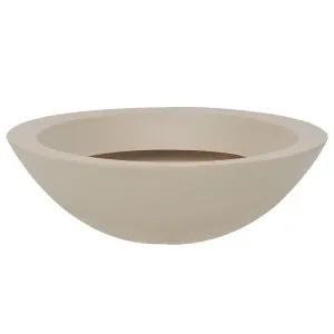 Vaso Malta Bowl em Granito Areia 36 x 12cm 6L Vasart