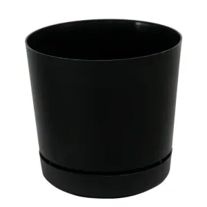 Vaso Preto Coleção RIO 11 x 9,5cm 1L Vasart