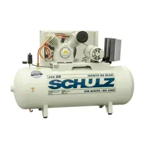 Motocompressor Isento de Óleo CSV 220V 250L 5hp Schulz